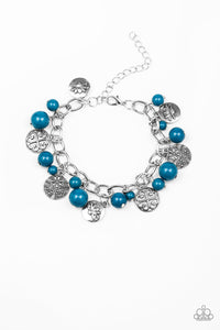 Paparazzi "Lotus Lagoon" Blue Bracelet Paparazzi Jewelry