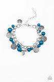 Paparazzi "Lotus Lagoon" Blue Bracelet Paparazzi Jewelry