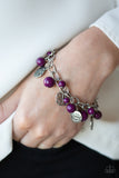 Paparazzi VINTAGE VAULT "Lotus Lagoon" Purple Bracelet Paparazzi Jewelry