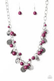 Paparazzi "Guru Garden" Purple Necklace & Earring Set Paparazzi Jewelry