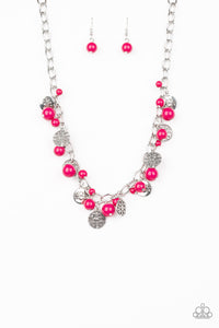 Paparazzi "Guru Garden" Pink Necklace & Earring Set Paparazzi Jewelry