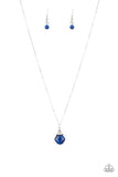 Paparazzi "Romantic Razzle" Blue Necklace & Earring Set Paparazzi Jewelry