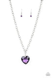 Paparazzi "Flirtatiously Flashy" Purple Necklace & Earring Set Paparazzi Jewelry