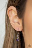 Paparazzi "Flirtatiously Flashy" Purple Necklace & Earring Set Paparazzi Jewelry