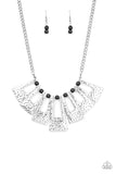 Paparazzi "Terra Takeover" Black Necklace & Earring Set Paparazzi Jewelry