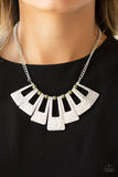 Paparazzi "Terra Takeover" Green Necklace & Earring Set Paparazzi Jewelry
