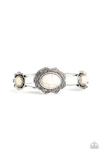 Paparazzi "Desert Eden" White Bracelet Paparazzi Jewelry