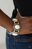 Paparazzi "Rodeo Rancho" White Bracelet Paparazzi Jewelry