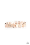 Paparazzi "Dainty Queen" Rose Gold HOT SELLOUT Frame White Rhinestone Bracelet Paparazzi Jewelry