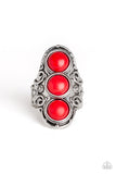 Paparazzi VINTAGE VAULT "Sahara Soul" Red Ring Paparazzi Jewelry