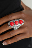 Paparazzi VINTAGE VAULT "Sahara Soul" Red Ring Paparazzi Jewelry