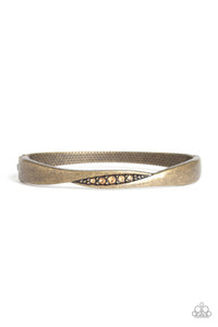 Paparazzi "Glittering Grit" Brass Bracelet Paparazzi Jewelry