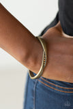 Paparazzi "Glittering Grit" Brass Bracelet Paparazzi Jewelry