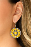 Paparazzi "Petal Paradise" Yellow Earrings Paparazzi Jewelry