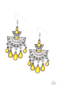 Paparazzi "SOL Searching" Yellow Earrings Paparazzi Jewelry