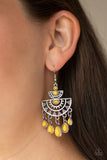 Paparazzi "SOL Searching" Yellow Earrings Paparazzi Jewelry