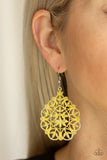 Paparazzi "Garden Party Princess" Yellow Earrings Paparazzi Jewelry