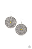 Paparazzi VINTAGE VAULT "WHEEL and Grace" Yellow Earrings Paparazzi Jewelry