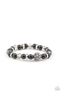 Paparazzi "Twinkling Timelessness" Black Bracelet Paparazzi Jewelry