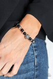 Paparazzi "Twinkling Timelessness" Black Bracelet Paparazzi Jewelry