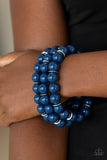 Paparazzi "Chroma Collision" Blue Bracelet Paparazzi Jewelry