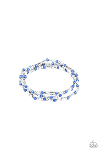 Paparazzi "Micro Magic" Blue Bracelet Paparazzi Jewelry