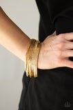 Paparazzi "Out Of The Box" Gold Bracelet Paparazzi Jewelry