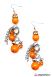 Paparazzi "New York State of Mind - Orange" earring Paparazzi Jewelry
