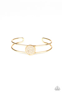 Paparazzi "Dial Up The Dazzle" Gold Bracelet Paparazzi Jewelry