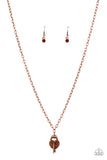 Paparazzi "Pop and LOCKET" Copper Necklace & Earring Set Paparazzi Jewelry