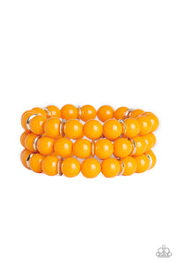 Paparazzi "Chroma Collision" Orange Bracelet Paparazzi Jewelry