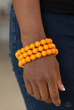 Paparazzi "Chroma Collision" Orange Bracelet Paparazzi Jewelry