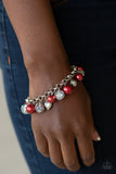 Paparazzi VINTAGE VAULT "Cupid Couture" Red Bracelet Paparazzi Jewelry