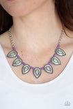 Paparazzi VINTAGE VAULT "Terra Trailblazer" Purple Necklace & Earring Set Paparazzi Jewelry