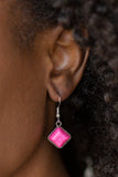 Paparazzi "The MANE Contender"  Pink Necklace & Earring Set Paparazzi Jewelry