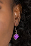 Paparazzi VINTAGE VAULT "The MANE Contender" Purple Necklace & Earring Set Paparazzi Jewelry