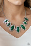 Paparazzi "Terra Color" Green Necklace & Earring Set Paparazzi Jewelry
