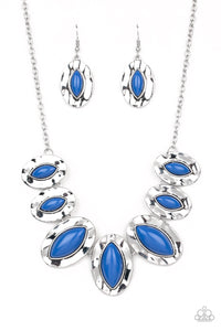 Paparazzi "Terra Color" Blue Necklace & Earring Set Paparazzi Jewelry