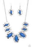 Paparazzi "Terra Color" Blue Necklace & Earring Set Paparazzi Jewelry