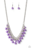 Paparazzi VINTAGE VAULT "Duchess Dior" Purple Necklace & Earring Set Paparazzi Jewelry
