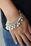 Paparazzi "Duchess Diva" White Bracelet Paparazzi Jewelry