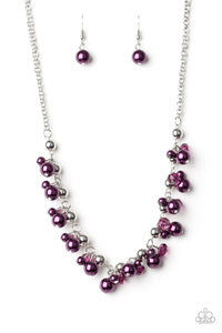 Paparazzi "Duchess Royale" Purple Necklace & Earring Set Paparazzi Jewelry