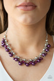 Paparazzi "Duchess Royale" Purple Necklace & Earring Set Paparazzi Jewelry