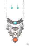 Paparazzi "Sahara Royal" Multi Necklace & Earring Set Paparazzi Jewelry