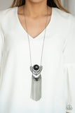 Paparazzi "Spirit Trek" Black Necklace & Earring Set Paparazzi Jewelry