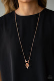 Paparazzi "Trendsetting Trinket" Copper Necklace & Earring Set Paparazzi Jewelry