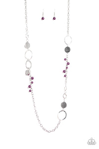 Paparazzi VINTAGE VAULT "Unapologetic Flirt" Purple Necklace & Earring Set Paparazzi Jewelry