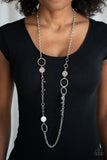 Paparazzi VINTAGE VAULT "Unapologetic Flirt" Purple Necklace & Earring Set Paparazzi Jewelry