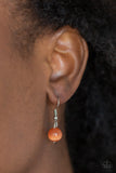 Paparazzi "GLOW and Tell" Orange Necklace & Earring Set Paparazzi Jewelry