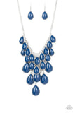 Paparazzi "Shop Til You TEARDROP" Blue Necklace & Earring Set Paparazzi Jewelry